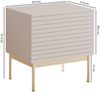 Selsey 'Linearis' Nachttisch mit LED, Kaschmirgrau 46 cm Bild 5