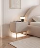 Selsey 'Linearis' Nachttisch mit LED, Kaschmirgrau 46 cm Bild 3