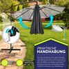 tillvex Sonnenschirm Anthrazit Ø 350 cm Ampelschirm Gartenschirm Marktschirm Kurbel Balkon Alu Neigbar Anthrazit - Ø350cm Bild 2