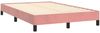 vidaXL Boxspringbett mit Matratze Rosa 120x190 cm Samt 3269836 Bild 4