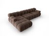 Micadoni Modulares Ecksofa Bellis 4-Sitzer Links Samt Bluvel Dunkelbraun Bild 3