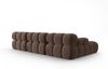 Micadoni Modulares Ecksofa Bellis 4-Sitzer Links Samt Bluvel Dunkelbraun Bild 4
