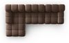 Micadoni Modulares Ecksofa Bellis 4-Sitzer Links Samt Bluvel Dunkelbraun Bild 5