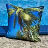 heimtexland Â® Outdoorkissen Lotus Effekt 45x45 Garten Dekokissen Wasserabweisend Outdoor Lounge Deko Kissen Typ742 SÃ¼dsee Palme Bild 2