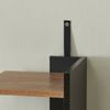 Fernsehschrank Rauki 233x31x141 cm Schwarz/Mango-Holzoptik [en. casa] Bild 5