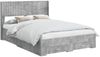 vidaXL Bettgestell mit Stauraum und Kopfteil Betongrau 140 x 200 cm 3414462 Bild 2