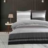 Buymax Bettwäsche, Renforcé, 2 teilig, Bettbezug-Set 155x220 cm 100% Baumwolle mit Reißverschluss, Streifen Bild 5