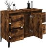 vidaXL Waschbeckenunterschrank Räuchereiche 80x33x60 cm Holzwerkstoff 821281 Bild 4