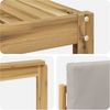 vidaXL Outdoor-Sofagarnitur 5 pcs Weiß und Hellgrau 59 x 59 x 37 cm 3387200 Bild 5