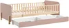 Vente-unique - LADEMI Bett Holz, Platte PuderrosaBeige - B 99 cm x H 62,5 cm x L 200 cm Bild 4
