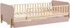Vente-unique - LADEMI Bett Holz, Platte PuderrosaBeige - B 99 cm x H 62,5 cm x L 200 cm Bild 2