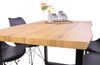 Esstisch Baumkante Holz-Optik Wildeiche 120 x 80 U-Gestell schwarz JOSY 142463993 Bild 3