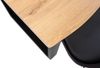 Esstisch Baumkante Holz-Optik Wildeiche 120 x 80 U-Gestell schwarz JOSY 142463993 Bild 4
