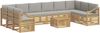 vidaXL Outdoor-Sofagarnitur 11 pcs Weiß und Hellgrau 59 x 59 x 37 cm 3392641 Bild 2