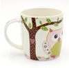 Dekohelden24 Tasse 2er Set Kaffeebecher Kaffeetasse aus Porzellan - Motiv: bunte Eulen, Porzellan Bild 2