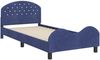 vidaXL Kinderbettgestell mit Kopfteil Polizeiblau 80 x 200 cm Samt 42011119 Bild 4