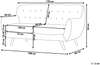 3-Sitzer Sofa Samtstoff grau BODO Bild 2