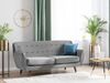 3-Sitzer Sofa Samtstoff grau BODO Bild 3