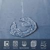 Duschvorhang Anti-Schimmel 180x180 Textil Wasserdicht Weiß-Dunkelblau Bild 2