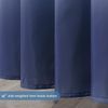 Duschvorhang Anti-Schimmel 180x180 Textil Wasserdicht Weiß-Dunkelblau Bild 4