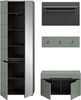 Home affaire Garderoben-Set REHAT, TOPSELLER!, 4-teilig, Breite 160cm, individuell stellbar, (Set, 3-St, bestehend aus: Garderobenschrank, Sitzbank, Paneel, Hakenleiste), Garderobenkombination, Kombination, Set, Flurgarderobe, Diele Bild 4
