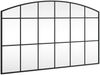 vidaXL Wandspiegel Schwarz 100x60 cm Gewölbt Eisen 358639 Bild 2