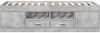 vidaXL Tagesbett mit Schubladen ohne Matratze Betongrau 90x190 cm 3280254 Bild 4