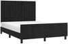 vidaXL Bettgestell mit Kopfteil Samt Schwarz 140x200 cm Bild 3