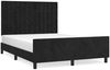 vidaXL Bettgestell mit Kopfteil Samt Schwarz 140x200 cm Bild 2