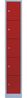 Schließfachschrank Wertfachschrank Fächerschrank Spind Umkleideschrank 5 Fächer-Spint Lichtgrau/Rot 520514 Bild 2