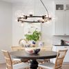 ZMH Pendelleuchte Esstisch Hängelampe Wohnzimmer - G9 14 Flammen Modern Transparent Treppe Bild 5