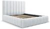 Micadoni Bett Kelp Strukturierter Stoff Moly Hellgrau 180x200 Bild 2
