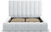 Micadoni Bett Kelp Strukturierter Stoff Moly Hellgrau 180x200 Bild 3