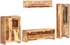 vidaXL TV-Einheit Set mit Schubladen Braun 120 x 30 x 39 cm Holz 286380 Bild 4