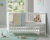 Babyzimmer-Set Kinderzimmer Babybett & Wickelkommode, Landhaus Weiß Bild 3