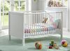 Babyzimmer-Set Kinderzimmer Babybett & Wickelkommode, Landhaus Weiß Bild 2