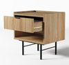 AX LIVING Nordiva Nachttisch Kommode 40 cm Hikora Natur Holz Modern Bild 4