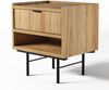 AX LIVING Nordiva Nachttisch Kommode 40 cm Hikora Natur Holz Modern Bild 3