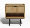 AX LIVING Nordiva Nachttisch Kommode 40 cm Hikora Natur Holz Modern Bild 2