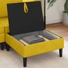 vidaXL Sofa-Hocker mit Stauraum Gelb Samt 42027139 Bild 3