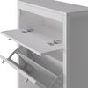 Schuhschrank Aron Weiß 60 x 153 cm , 3 Fächer Vicco Bild 5