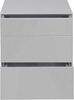 Maeusbacher Imola Kommode kreidegrau matt lack / glas kreidegrau glanz BxHxT: 52 x 63 x 42 cm Bild 2
