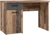 FORTE Winnie Schreibtisch, Holzwerkstoff, Braun/Grau, 110 x 76,3 x 60 cm Bild 3