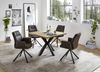 Armlehnstuhl >Mara< (2er-Set) in braun/schwarz - 57x91x62 (BxHxT) Bild 5