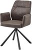 Armlehnstuhl >Mara< (2er-Set) in braun/schwarz - 57x91x62 (BxHxT) Bild 2