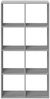 vidaXL Raumteiler-Bücherregal Grau Sonoma 69,5x29x137,5 cm 858026 Bild 5