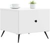 vidaXL Couchtisch mit Schubladen Weiß 49 x 50 x 40 cm Holzwerkstoff 895655 Bild 2