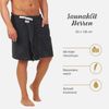 CLASS HOME COLLECTION Saunatuch Herren Frottee Saunakilt Saunatuch Klettverschluss Sarong 50 x 136 cm, 100% Baumwolle (1-St), mit Klettverschluss Bild 3