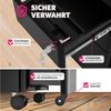 tectake Rollcontainer Aktenrollschrank, aus pulverbeschichtetem Stahl Bild 4