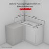 nobilia® Eckunterschrank "Struktura", vormontiert mit höhenverstellbaren Sockelfüßen, Breite 100 cm Bild 3